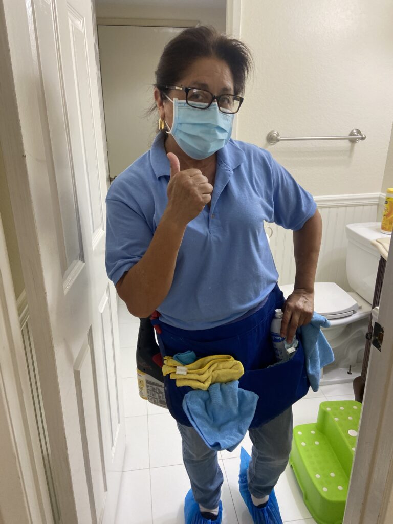Judith, the top cleaner at Germicidal Maids